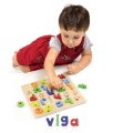 VIGA DREWNIANY SORTER PUZZLE ALFABET 50125