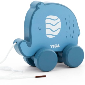 VIGA POLAR B DREWNIANY SŁONIK DO CIĄGNIĘCIA 44004