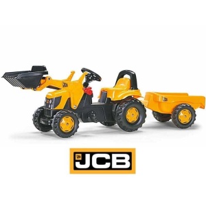 ROLLY TOYS TRAKTOR NA PEDAŁY KID JCB Z PRZYCZEPĄ I ŁYŻKĄ 2,5-5 LAT 023837