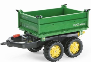 ROLLY TOYS PRZYCZEPA WYWROTKA DO TRAKTORA MEGA TRAILER ZIELONA 2 OSIE 122004