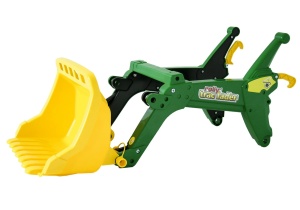 ROLLY TOYS ŁYŻKA KOPARKA ŁADOWACZ DO TRAKTORA X-TRAC I FARMTRAC ZIELONA 409396