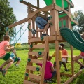 Backyard Discovery Belmont drewniany plac zabaw 6w1 wykonany z drewna cedrowego