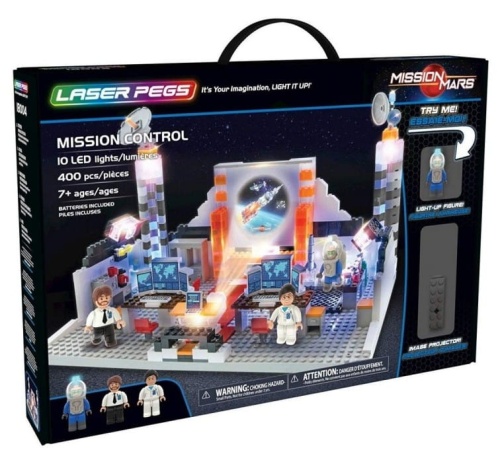 LASER PEGS ŚWIECĄCE KLOCKI MISSION CONTROL CENTRUM DOWODZENIA 400el. 18004