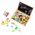 ECOTOYS DREWNIANA TABLICA EDUKACYJNA MAGNETYCZNA KREDOWA HM3011271