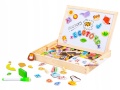 ECOTOYS DREWNIANA TABLICA EDUKACYJNA MAGNETYCZNA KREDOWA HM3011271