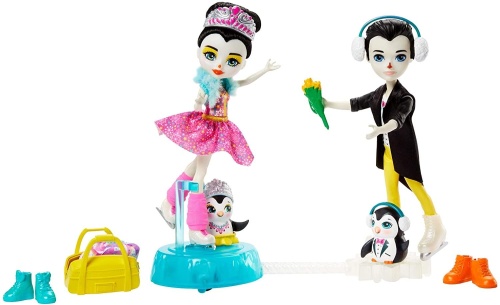 MATTEL ENCHANTIMALS ŚNIEŻNA DOLINA ZESTAW TANIEC NA LODZIE GJX49