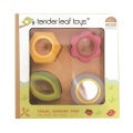 TENDER LEAF TOYS DREWNIANA ZABAWKA SENSORYCZNA - KWIATY - ZABAWKA OPTYCZNA TL8405