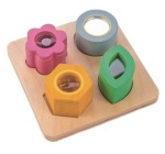 TENDER LEAF TOYS DREWNIANA ZABAWKA SENSORYCZNA - KWIATY - ZABAWKA OPTYCZNA TL8405