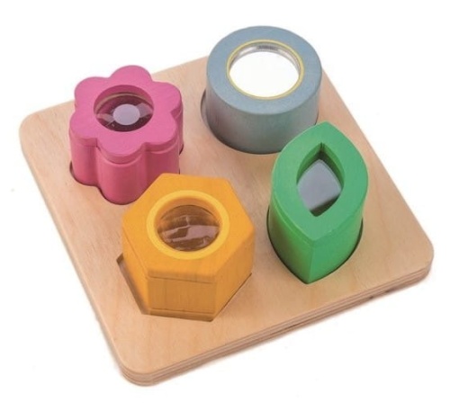 TENDER LEAF TOYS DREWNIANA ZABAWKA SENSORYCZNA - KWIATY - ZABAWKA OPTYCZNA TL8405