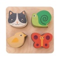 TENDER LEAF TOYS DREWNIANA ZABAWKA SENSORYCZNA - ZWIERZĘTA - KSZTAŁTY I FAKTURY TL8406