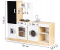 ECOTOYS DREWNIANA KUCHNIA DLA DZIECI XXL Z TABLICĄ PLK547