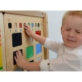 MASTERKIDZ TABLICA SENSORYCZNA ROZPOZNAWANIE MATERIAŁÓW ME06608