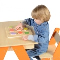 MASTERKIDZ DREWNIANA TABLICA SORTER KSZTAŁTÓW KOLOROWE OWOCE MK00620