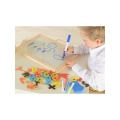 MASTERKIDZ DREWNIANA DWUSTRONNA TABLICA EDUKACYJNA MK00026