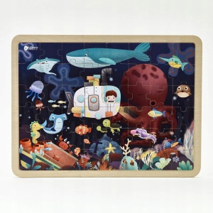 CLASSIC WORLD DREWNIANE PUZZLE OCEAN 54266