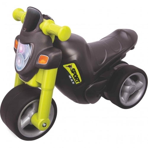 BIG SPORTOWY JEŹDZIK MOTOREK Z DŹWIĘKIEM CZARNO-ZIELONY 56364