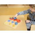 MASTERKIDZ TABLICA SORTER KSZTAŁTÓW KLOCKI GEOMETRYCZNE MK09418