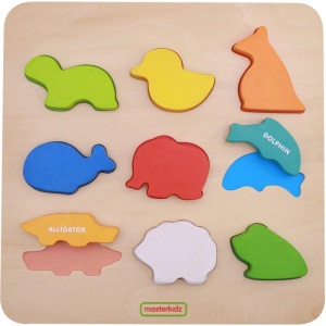 MASTERKIDZ TABLICA SORTER KSZTAŁTÓW KOLOROWE ZWIERZĄTKA MK00613