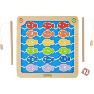 MASTERKIDZ TABLICA GRA ZRĘCZNOŚCIOWA ŁOWIENIE RYBEK CYFERKI KOLORY MK08985