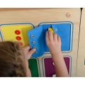 MASTERKIDZ TABLICA ŚCIENNA MANIPULACYJNA KIESZONKI SUWAKI GUZIKI ME12524