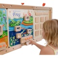 MASTERKIDZ TABLICA ŚCIENNA EDUKACYJNA CYKL ŻYCIA ŻABY ME13224