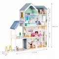 ECOTOYS DREWNIANY DOMEK DLA LALEK XXL REZYDENCJA MAYA 8101