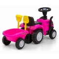 MILLY MALLY JEŹDZIK TRAKTOR Z PRZYCZEPKĄ NEW HOLLAND T7 RÓŻOWY