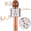 MIKROFON KARAOKE BEZPRZEWODOWY GŁOŚNIK BLUETOOTH ROSE GOLD WS-858