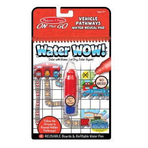 MELISSA & DOUG WODNA KOLOROWANKA WATER WOW - ZNAJDŹ DROGĘ - POJAZDY 40177