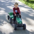 WOOPIE TRAKTOR NA PEDAŁY GOTRAC MAXI Z PRZYCZEPĄ ZIELONY 28286