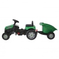 WOOPIE TRAKTOR NA PEDAŁY GOTRAC MAXI Z PRZYCZEPĄ ZIELONY 28286