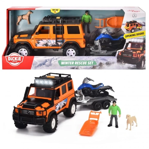 DICKIE PLAYLIFE ZESTAW RATOWNIKA GÓRSKIEGO SAMOCHÓD + SKUTER + FIGURKI 3837017