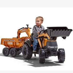 FALK TRAKTOR ŁADOWARKA CAHE IH Z KOPARKĄ I PRZYCZEPĄ WYWROTKĄ 3-7 LAT 997W