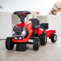 FALK JEŹDZIK TRAKTOREK BABY CAHE IH CZERWONY Z PRZYCZEPKĄ + AKCESORIA 238C