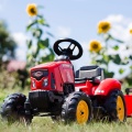 FALK TRAKTOR NA PEDAŁY Z PRZYCZEPĄ SUPERCHARGER CZERWONY OD 2 LAT 2030AB
