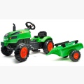 FALK TRAKTOR NA PEDAŁY Z PRZYCZEPĄ X TRACTOR ZIELONY 2-5 LAT 2048AB
