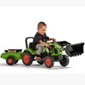 FALK TRAKTOR NA PEDAŁY Z ŁYŻKĄ I PRZYCZEPĄ CLAAS ARION 2-5 LAT 2040AM
