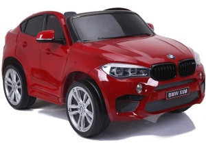 SAMOCHÓD NA AKUMULATOR BMW X6M 2OS. CZERWONY LAKIEROWANY