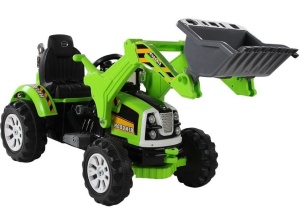 TRAKTOR KOPARKA NA AKUMULATOR ZIELONY