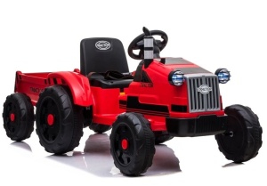 TRAKTOR NA AKUMULATOR Z PRZYCZEPĄ CH9959 CZERWONY