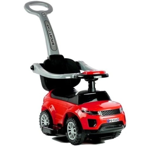 JEŹDZIK Z PCHACZEM SPORT CAR CZERWONY