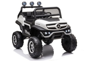 SAMOCHÓD NA AKUMULATOR MERCEDES UNIMOG S BIAŁY
