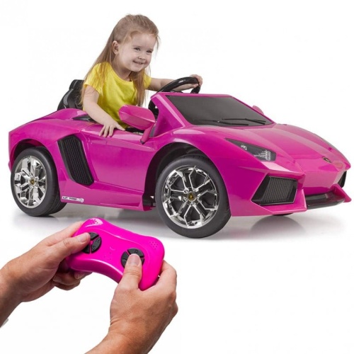 FEBER SAMOCHÓD NA AKUMULATOR 6V LAMBORGHINI AVENTADOR PINK 12394