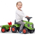 FALK BABY JEŹDZIK TRAKTOREK CLAAS ZIELONY Z PRZYCZEPKĄ OD 12 M-CY 212C