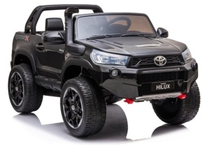 SAMOCHÓD NA AKUMULATOR TOYOTA HILUX 2OS. CZARNY LAKIER