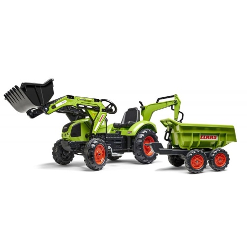 FALK TRAKTOR NA PEDAŁY Z PRZYCZEPĄ, ŁYŻKĄ I ŁADOWARKĄ CLAAS AVEC 3-7 LAT 2070W