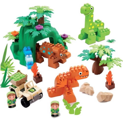 ECOIFFIER ABRICK KLOCKI ZESTAW KRAINA DINOZAURÓW 87EL. 2995