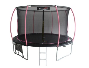 LEAN SPORT TRAMPOLINA MAX 14ft 426CM CZARNO-RÓŻOWA