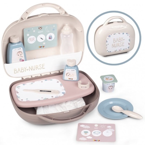 SMOBY BABY NURSE WALIZKA OPIEKUNKI Z AKCESORIAMI 220367