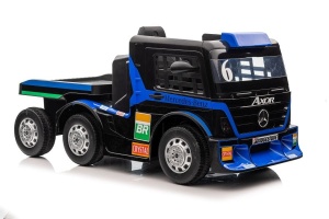 SAMOCHÓD CIĘŻAROWY NA AKUMULATOR MERCEDES Z NACZEPĄ XMX622B GRANATOWY LCD